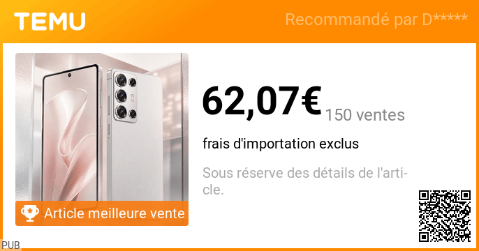 Offre Temu #07 – produit à découvrir