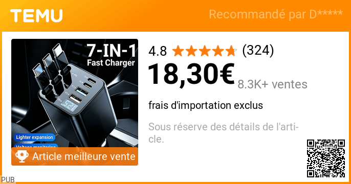Offre Temu #23 – produit à découvrir