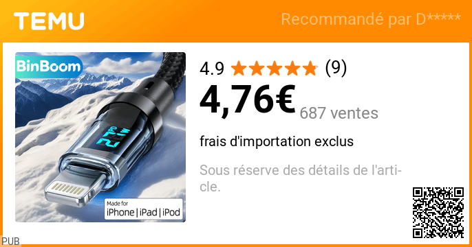 Offre Temu #28 – produit à découvrir