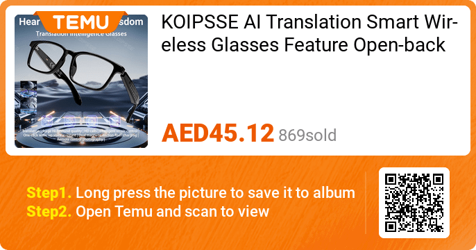 KOIPSSE AI Translation Smart Wireless Glasses Design