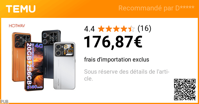 Offre Temu #14 – produit à découvrir