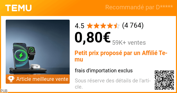 Offre Temu #11 – produit à découvrir