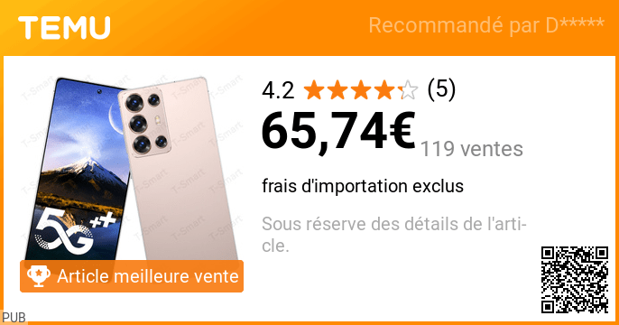 Offre Temu #12 – produit à découvrir