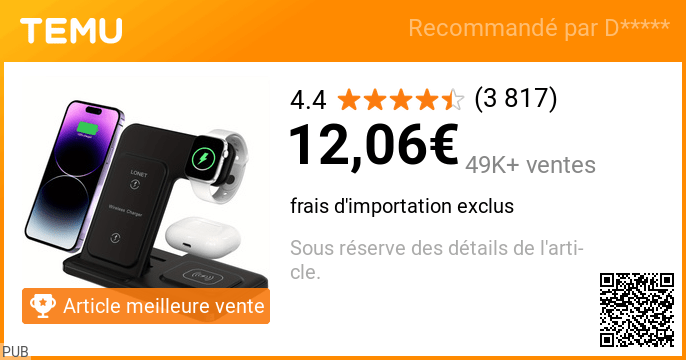 Offre Temu #20 – produit à découvrir