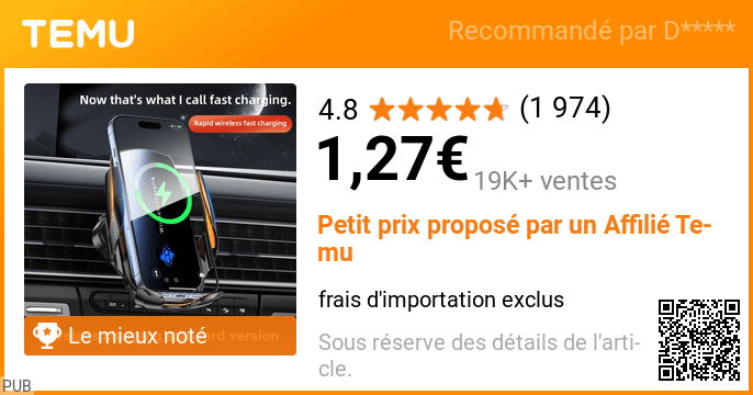 Offre Temu #18 – produit à découvrir